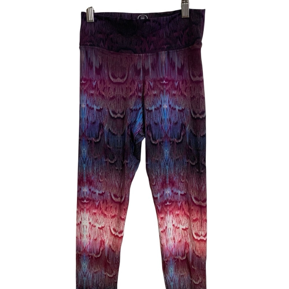Barrel for Nadia Peacock Feather Yoga Leggings Size Small - Picture 1 of 16